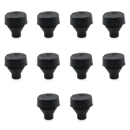 HJGarden 10 Stück 8 mm umweltfreundliche Gummi-Fußstopfen schwarz auslaufsicher Stopper für Möbel und Motorraum Stoßdämpfer HJGarden 10 Stück 8 mm umweltfreundliche Gummi-Fußstopfen schwarz auslaufsicher Stopper für Möbel und Motorraum Stoßdämpfer von HJGarden
