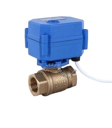 DN25 I Zoll Messing Zwei-Wege-Kugelhahn DC5V 12V 24V AC220V Elektrisches Wasserventil 2,5 cm CR01 CR02 CR03 CR04 CR05 (DC24V CR04) von HJHB1WL