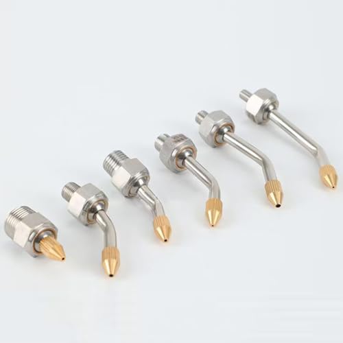 10 SET 1/8，1/4,3/8,1/2PT ， M6, M8, M10 Edelstahlkühlmittel ändert Thread M8*1.5 (10 pcs) Pipe length 30mm spray hole 2.5mm von HJHLYJQBF