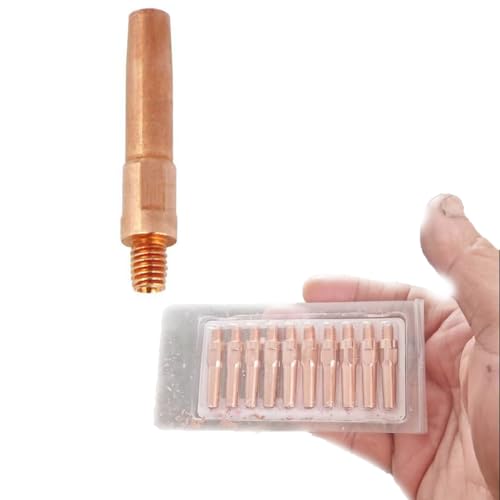 20 pcs Chromzirkoniumkupferkontakt -Tipp -Schweißgewehrzubehörkontakt -Tipps Gasdüse, M6 45mm*1.2mm chromium zirconium copper Level 8.8 von HJHLYJQBF