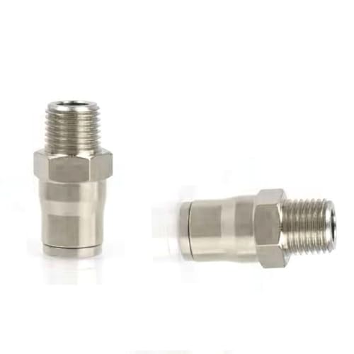 Hochdruck 3/8 "9,52 mm Schnittstellenschlupfschloss Schnellanschluss Tee Ellbogen Gerade Fugendüsen Sitzverzerrungssystem-Anschlüsse (3-Wege-Anschluss) 1/4 outer silk + direct 5 Stücke von HJHLYJQBF