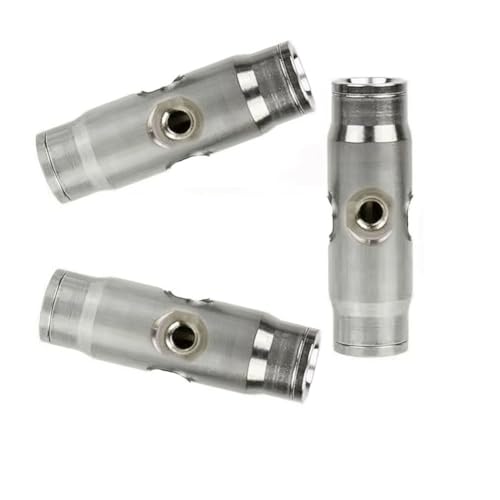 Plattierkupferkompressionsanschluss für das Nebelsystem 3/8 '' (9,52 mm) Stecker, 9,52 mm gerader Doppelspray -Sitz Quick insert + four holes + Clog 10 Stücke von HJHLYJQBF