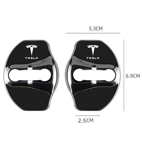 HJIAMIN 4 Stück Auto Türschloss Abdeckung für Tesla Model X 2016-2025, Anti Rust Auto Türschlossabdeckung Schutzkappe Auto Türschloss Abdeckung,B HJIAMIN 4 Stück Auto Türschloss Abdeckung für Tesla Model X 2016-2025, Anti Rust Auto Türschlossabdeckung Schutzkappe Auto Türschloss Abdeckung,B von HJIAMIN