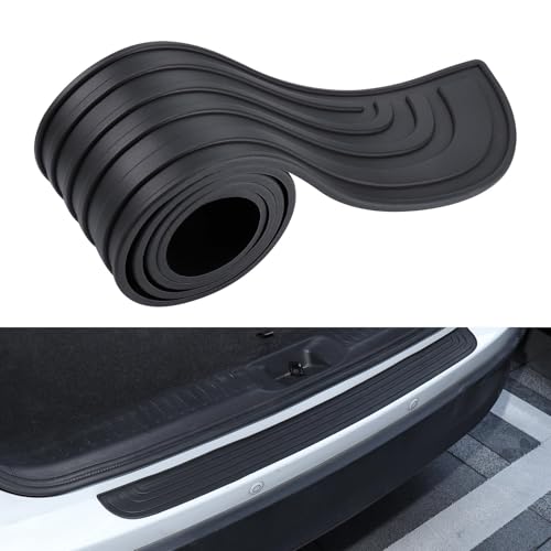 HJIAMIN Auto Heckstoßstangenschutz für Opel Antara 2010-2016, Stoßstangenschutz Gummi Schwellerschutz für Den Kofferraum Auto Ladekantenschutz,104cm*9cm von HJIAMIN