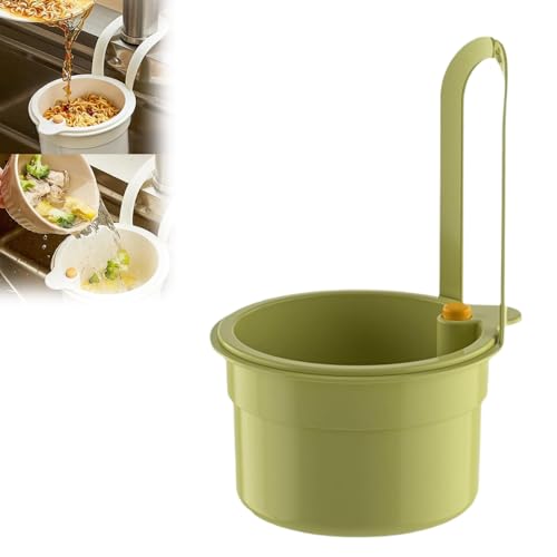 Sieb für Abtropfsieb Spülbecken, Multifunktionales Spülbecken Sieb, Snap-Button Spülbecken Sieb, Abnehmbar Kitchen Drain Basket, Sieb Wasserhahn Hängend für Waschen/Organizer in Küche (Grün*1) Sieb für Abtropfsieb Spülbecken, Multifunktionales Spülbecken Sieb, Snap-Button Spülbecken Sieb, Abnehmbar Kitchen Drain Basket, Sieb Wasserhahn Hängend für Waschen/Organizer in Küche (Grün*1) von HJJH