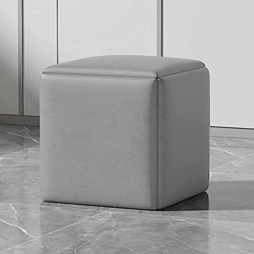 HJJP Vielseitiger 5-in-1 Cube Nesting Ottoman Chair – Stapelbare Hocker, Fußhocker mit Lenkrollen – Ideal für Wohn/Esszimmer – Technologie Tuch quadratisches Design von HJJP