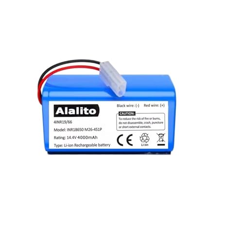 HJKBCLEH Wiederaufladbarer Akku H18650CH-4S1P, Kompatibel Mit Xiaomi, Kompatibel Mit Mijia, Kompatibel Mit Mi, Kehr- Und Wischroboter-Staubsauger G1(4000mAh) von HJKBCLEH