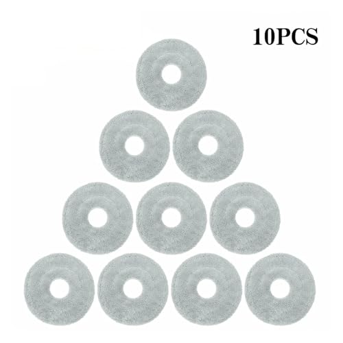 Roboterstaubsauger Ersatzteile Wischtuch Pad, Kompatibel For Ecovacs, Deebot X5 OMNI / X5 MAX / X5 PRO(Mop-10PCS) von HJKBCLEH