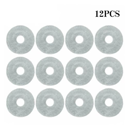 Roboterstaubsauger Ersatzteile Wischtuch Pad, Kompatibel For Ecovacs, Deebot X5 OMNI / X5 MAX / X5 PRO(Mop-12PCS) von HJKBCLEH