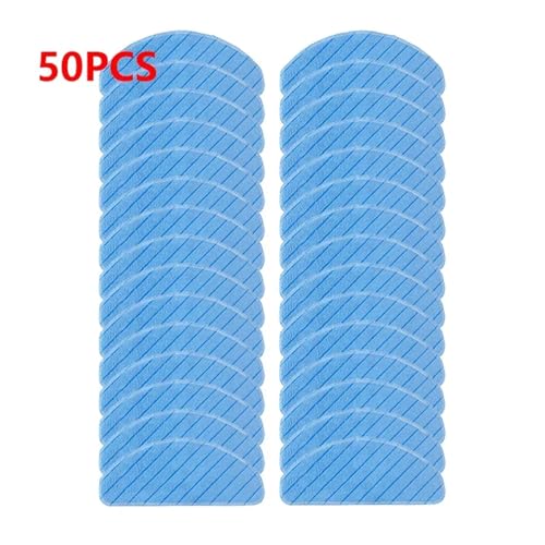 Staubsauger-Waschmopp-Tuchpad, Kompatibel Mit Ecovacs, Kompatibel Mit Deebot, T8 T9 AIVI T9 Modell T9-Serie(50PCS MOP) von HJKBCLEH