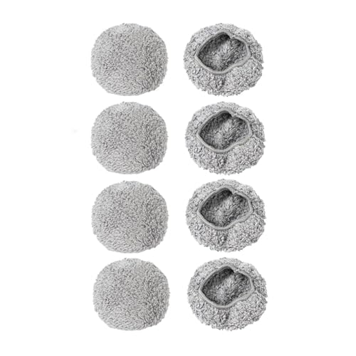 Universelle Staubsaugerteile Mit Rundem Mopptuch, Kompatibel Mit Hobot, 188 168 198 388 Fensterreinigungs-Mopppad For Roboterstaubsauger(12PCS) von HJKBCLEH