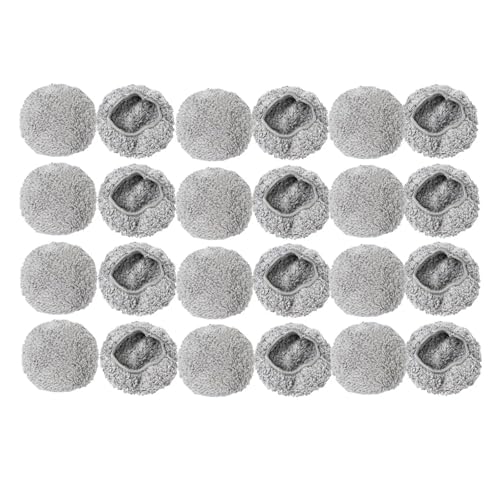 Universelle Staubsaugerteile Mit Rundem Mopptuch, Kompatibel Mit Hobot, 188 168 198 388 Fensterreinigungs-Mopppad For Roboterstaubsauger(24PCS) von HJKBCLEH