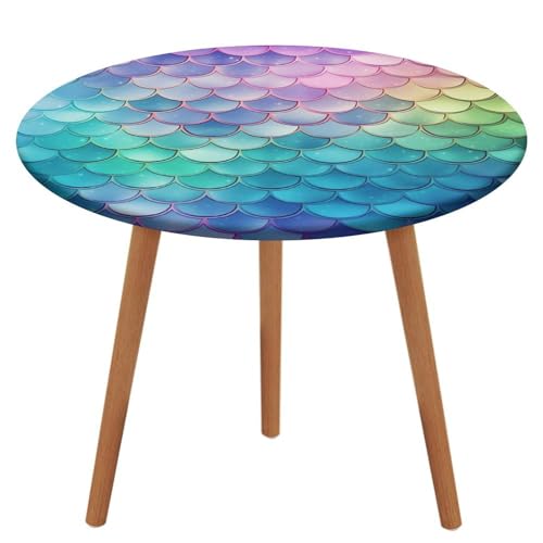 HJKBCV Dreamy Gradient Scales Round Tablecloth Elastic Edge Design Table Cover Reversible Waterproof Stain Resistant Table Cover Summer Fall Outdoor Circle Cover for Dining Kitchen Picnic Camping HJKBCV Dreamy Gradient Scales Round Tablecloth Elastic Edge Design Table Cover Reversible Waterproof Stain Resistant Table Cover Summer Fall Outdoor Circle Cover for Dining Kitchen Picnic Camping von HJKBCV