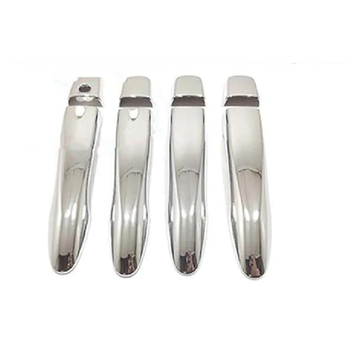 Auto Außentür Griff Rahmen Abdeckung Trim Zubehör Für Nissan Für Qashqai J11 2015 2016 2017 2018-2021 Autoteile(Chrome 3 Hole) von HJKDSZ