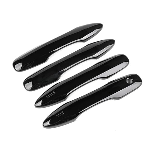 HJKDSZ Auto Außentürgriff Abdeckung Aufkleber Zubehör Carbon Fiber Chrom Für Camry Modelle 2018 2019 2020-2024 Autoteile(Schwarz) von HJKDSZ
