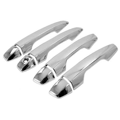 HJKDSZ Auto Außentürgriff Abdeckung Trim Für Mitsubishi Für Eclipse Cross 2018 2019 2020 2021 2022 Aufkleber Zubehör Autoteile(No button silver) von HJKDSZ