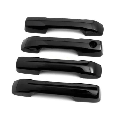 HJKDSZ Auto Außentürgriffabdeckung Zierkappen-Set Schutzfolie Aufkleber Zierleiste Für Tundra 2022 2023 2024 2025 Autoteile(Glossy Black) von HJKDSZ