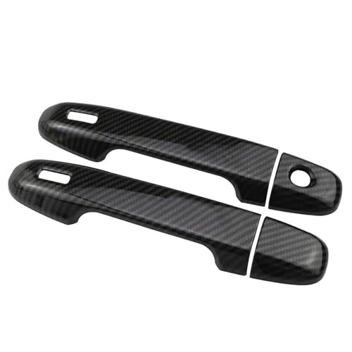HJKDSZ Auto-Türgriffabdeckung Vorne Für CHR 2016 2017 2018 2019 2020 Türverkleidung Dekoration Aufkleber Styling Zubehör Autoteile(Carbon fiber black) von HJKDSZ