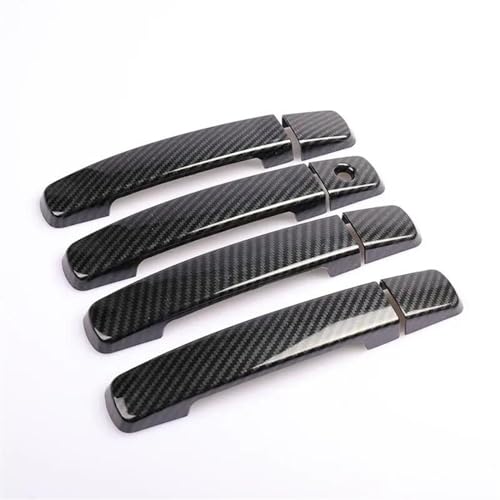 HJKDSZ Carbon Fiber Chrome Auto Türgriff Abdeckung Aufkleber Für Nissan Für Navara Für Frontier D40 2005 2006 2007-2013 Autoteile(Carbon 2 buttons) von HJKDSZ