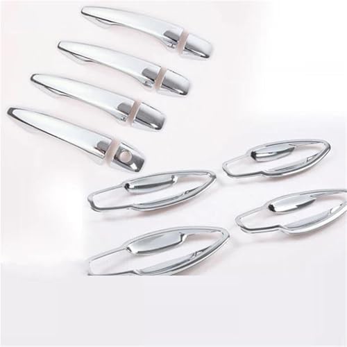 HJKDSZ Chrom Türgriffabdeckung Zierset Für Peugeot 2008 2013 2014 2015–2019 Zubehör Aufkleber Auto-Styling Autoteile(Handle+Bowl) von HJKDSZ