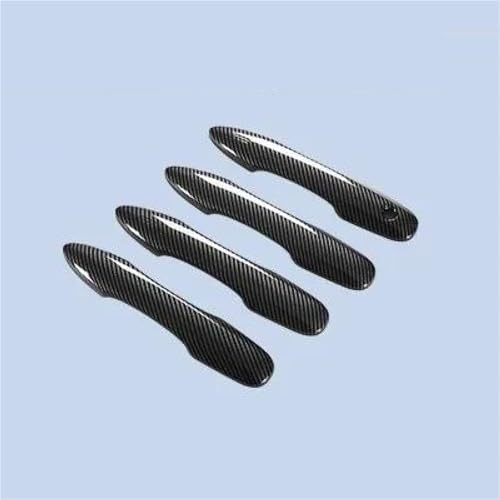 HJKDSZ Für Camry 2018-2025 Auto-Außentürgriff-Sets Außengriff-Panel-Ziehverkleidung Zubehör ABS-Teile Autoteile(Carbon black) von HJKDSZ