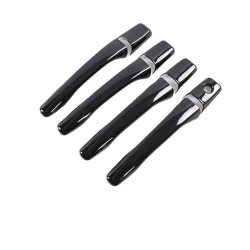 HJKDSZ Für Mitsubishi Für Lancer Für Mirage Für Evolution 2002-2007 Autotürgriffabdeckung Styling Filmaufkleber Trim Autoteile(Black 1 keyhole) von HJKDSZ