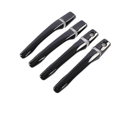HJKDSZ Für Mitsubishi Für Lancer Für Mirage Für Evolution 2002-2007 Autotürgriffabdeckung Styling Filmaufkleber Trim Autoteile(Black 2 keyholes) von HJKDSZ
