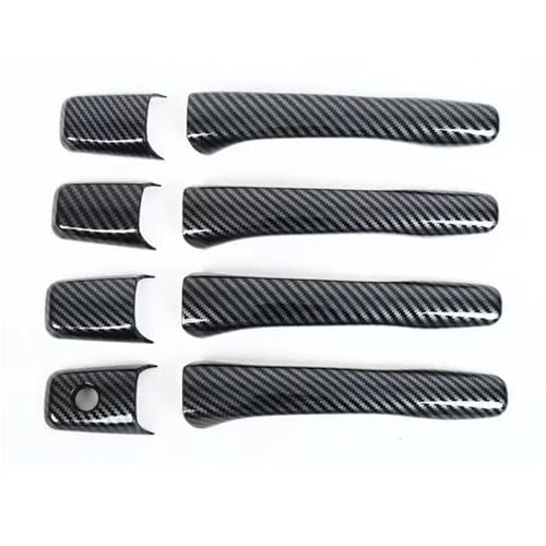 HJKDSZ Für Mitsubishi Für Lancer Für Mirage Für Evolution 2002-2007 Autotürgriffabdeckung Styling Filmaufkleber Trim Autoteile(Carbon 1 keyhole) von HJKDSZ