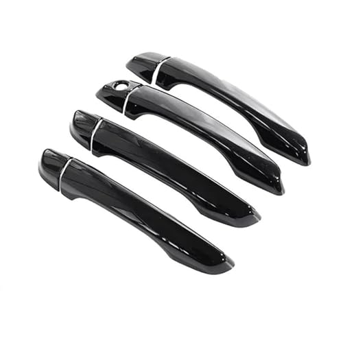 HJKDSZ Für Peugeot 208 MK2 P21 2020~2023 Schwarz Glänzend Autotürgriffabdeckung Schutzaufkleber Für Die Außenverkleidung Autoteile(Style 2) von HJKDSZ