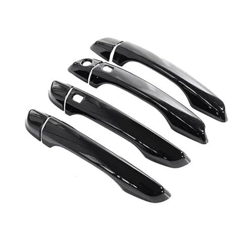 HJKDSZ Für Peugeot 208 MK2 P21 2020~2023 Schwarz Glänzend Autotürgriffabdeckung Schutzaufkleber Für Die Außenverkleidung Autoteile(Style 3) von HJKDSZ