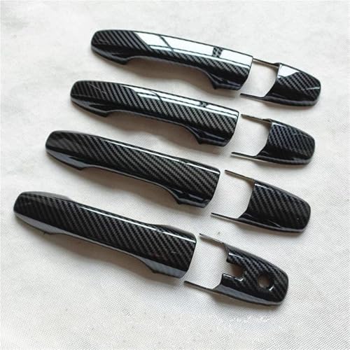 HJKDSZ Für Raize Für Daihatsu Für Rocky A200 2020 2021 2022 2023 Autotürgriffabdeckung Verkleidung Kunststoffimitat Kohlefaser Autoteile(Style 1) von HJKDSZ