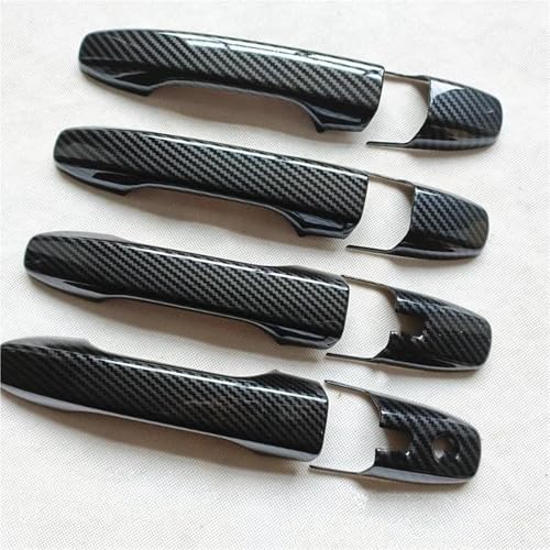 HJKDSZ Für Raize Für Daihatsu Für Rocky A200 2020 2021 2022 2023 Autotürgriffabdeckung Verkleidung Kunststoffimitat Kohlefaser Autoteile(Style 2) von HJKDSZ