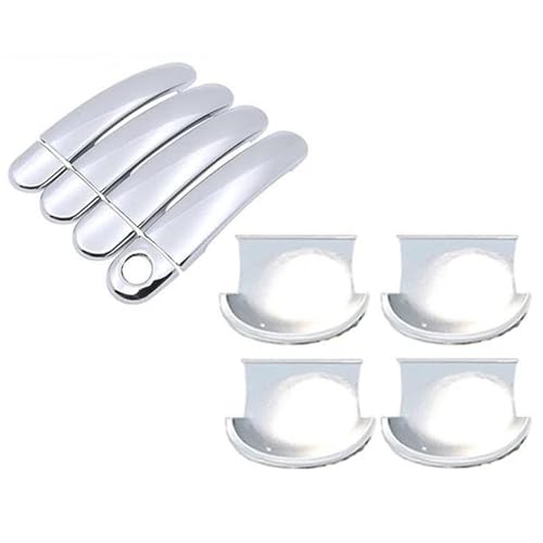 HJKDSZ Für Skoda Für Fabia I 6Y 1999 2000-2006 MK1 Chrom-Türgriffabdeckung Fangverkleidungssatz Auto Styling Zubehör Autoteile(Style 4) von HJKDSZ
