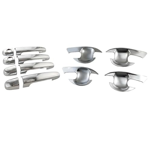 HJKDSZ Für Vios 2013 2014-2017 Chrom Auto Türgriff Schüssel Abdeckungen Außen Kratzschutz Aufkleber Zubehör Autoteile(Handle+bowl) von HJKDSZ