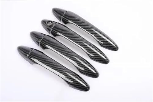 HJKDSZ Kohlefaser Chrom Autotürgriff Schüssel Abdeckungs Ordnungs Aufkleber Für Kia Für Cerato 2012-2017 Styling-Zubehör Autoteile(Style 1) von HJKDSZ