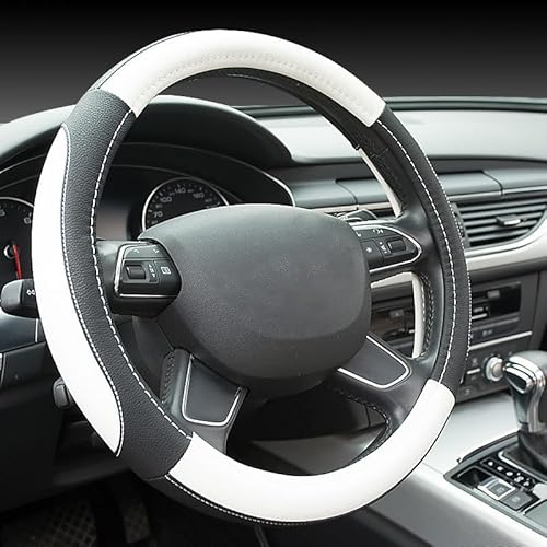 HJKJNBF Auto Lenkradabdeckung, für Toyota RAV4 RAV-4 2019-2022 Anti Rutsch lenkradschutz Innenraum Zubehör Auto-Dekorzubehör Lenkrad überzug,B von HJKJNBF