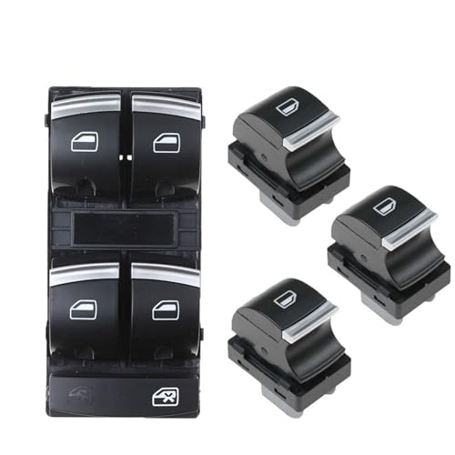 HJLHUIDM Auto-Schalter 4F0959851H 4F0959855B Elektrischer Fensterschalter, Ersatz für Auto (B Set) von HJLHUIDM