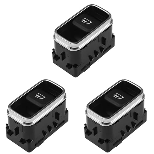 HJLHUIDM Autoschalter 1679054501 1679054601 Elektrischer Autoheber, Fensterschalter, passend für GLS GLE W167 2019-2021, Ersatz für Auto (schwarz 3 Tasten) von HJLHUIDM