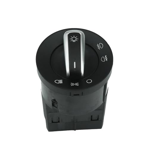 HJLHUIDM Autoschalter 3B0941531 Schalter für Scheinwerfer, Nebelscheinwerfer, Transpoter, Ersatz für Auto (mit Chrom) von HJLHUIDM
