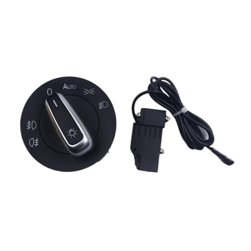 HJLHUIDM Autoschalter für Scheinwerfer, mit automatischer Funktion, kompatibel mit Golf MK5 MK6 Passat B6 B7 CC Touran Caddy Tiguan Autoersatz (Set) von HJLHUIDM