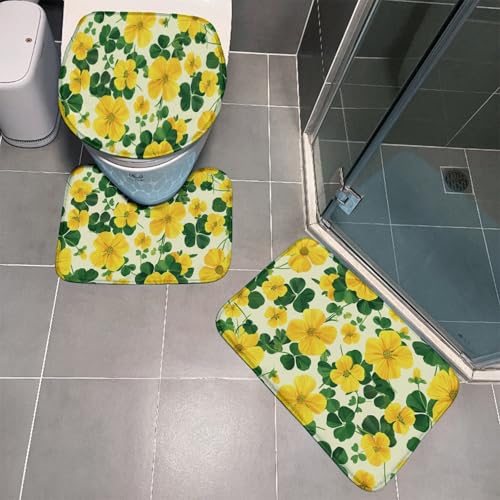Badezimmermatte Beige Zitronengelb Fußmatte 3 Teilig Bath Mat rutschfeste Badematte Saugfähig Badmatte Wohnzimmer Badezimmerteppich Langlebig Badvorleger Waschbar Badteppich Set 45x75cm Badezimmermatte Beige Zitronengelb Fußmatte 3 Teilig Bath Mat rutschfeste Badematte Saugfähig Badmatte Wohnzimmer Badezimmerteppich Langlebig Badvorleger Waschbar Badteppich Set 45x75cm von HJOSWVNS