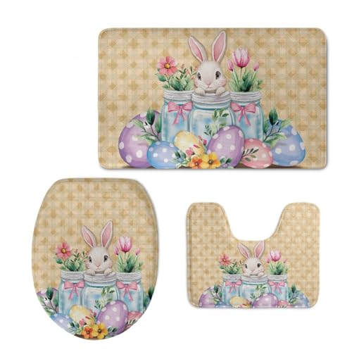 Badezimmermatte Braun Gelb Lila Fußmatte 3 Teilig Bath Mat rutschfest Badmatte Saugfähig Wohnzimmer Badezimmerteppich Langlebig Badematte Waschbar Badteppich Set Badezimmermatten 50x80cm Badezimmermatte Braun Gelb Lila Fußmatte 3 Teilig Bath Mat rutschfest Badmatte Saugfähig Wohnzimmer Badezimmerteppich Langlebig Badematte Waschbar Badteppich Set Badezimmermatten 50x80cm von HJOSWVNS