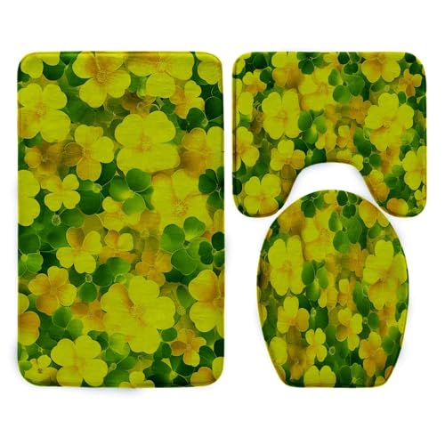 Badezimmermatte Goldene Grüne Blume Fußmatte 3 Teilig Bath Mat rutschfeste Badematte Saugfähig Badmatte Wohnzimmer Badezimmerteppich Langlebig Badvorleger Waschbar Badteppich Set 50x80cm Badezimmermatte Goldene Grüne Blume Fußmatte 3 Teilig Bath Mat rutschfeste Badematte Saugfähig Badmatte Wohnzimmer Badezimmerteppich Langlebig Badvorleger Waschbar Badteppich Set 50x80cm von HJOSWVNS
