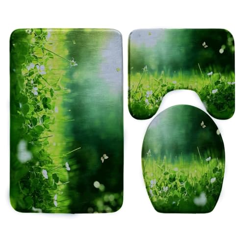 Badezimmermatte Grüne Insekten Fußmatte 3 Teilig Bath Mat rutschfeste Badematte Saugfähig Badmatte Wohnzimmer Badezimmerteppich Langlebig Badvorleger Waschbar Badteppich Set 45x75cm Badezimmermatte Grüne Insekten Fußmatte 3 Teilig Bath Mat rutschfeste Badematte Saugfähig Badmatte Wohnzimmer Badezimmerteppich Langlebig Badvorleger Waschbar Badteppich Set 45x75cm von HJOSWVNS