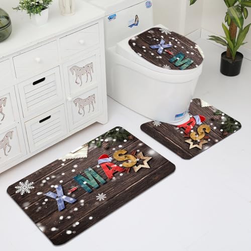 Badezimmermatte Weiß Rot Braun Fußmatte 3 Teilig Badteppich Set Bath Mat rutschfest Badmatte Saugfähig Teppich Wohnzimmer Langlebig Badezimmerteppich Waschbar Fussmatte Innen 50x80cm Badezimmermatte Weiß Rot Braun Fußmatte 3 Teilig Badteppich Set Bath Mat rutschfest Badmatte Saugfähig Teppich Wohnzimmer Langlebig Badezimmerteppich Waschbar Fussmatte Innen 50x80cm von HJOSWVNS