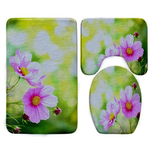 Badezimmermatte Zitronengrüne Blume Fußmatte 3 Teilig Bath Mat rutschfeste Badematte Saugfähig Badmatte Wohnzimmer Badezimmerteppich Langlebig Badvorleger Waschbar Badteppich Set 50x80cm Badezimmermatte Zitronengrüne Blume Fußmatte 3 Teilig Bath Mat rutschfeste Badematte Saugfähig Badmatte Wohnzimmer Badezimmerteppich Langlebig Badvorleger Waschbar Badteppich Set 50x80cm von HJOSWVNS