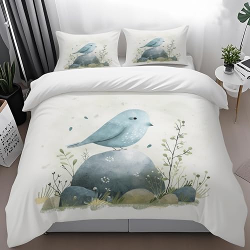 Bettdecke 135x200 Grau Blaue Tiere Steppdecke Daunendecke 135x200 Mikrofaser Bettbezug 135 x 200 Atmungsaktive Bettdecken mit Reißverschluss Bettbezug Weiches Duvet+2 Kissenbezug 80x80 Bettdecke 135x200 Grau Blaue Tiere Steppdecke Daunendecke 135x200 Mikrofaser Bettbezug 135 x 200 Atmungsaktive Bettdecken mit Reißverschluss Bettbezug Weiches Duvet+2 Kissenbezug 80x80 von HJOSWVNS