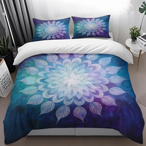 Bettdecke 135x200 Mandala Weiß Lila Steppdecke Daunendecke 135x200 Mikrofaser Bettbezug 135 x 200 Atmungsaktive Bettdecken mit Reißverschluss Bettbezug Weiches Duvet+2 Kissenbezug 80x80 Bettdecke 135x200 Mandala Weiß Lila Steppdecke Daunendecke 135x200 Mikrofaser Bettbezug 135 x 200 Atmungsaktive Bettdecken mit Reißverschluss Bettbezug Weiches Duvet+2 Kissenbezug 80x80 von HJOSWVNS