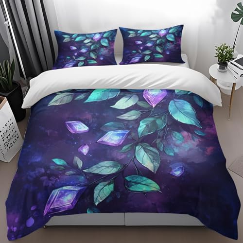 Bettdecke 155x220 Diamant Lila Blätter Bettdecken Weich Mikrofaser Bettbezug Atmungsaktiv Duvet Angenehme Steppdecke 155x220cm Bettdecke mit Reißverschluss Bett Decke+2 Kissenbezug 80x80 Bettdecke 155x220 Diamant Lila Blätter Bettdecken Weich Mikrofaser Bettbezug Atmungsaktiv Duvet Angenehme Steppdecke 155x220cm Bettdecke mit Reißverschluss Bett Decke+2 Kissenbezug 80x80 von HJOSWVNS