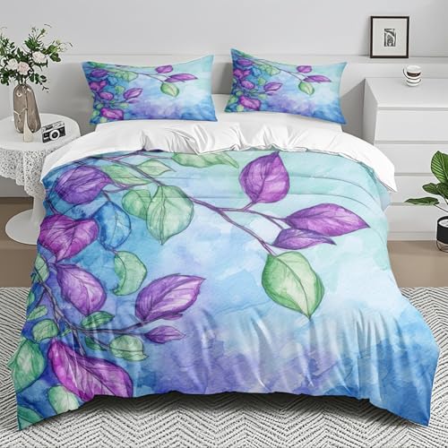 Bettdecke 155x220 Lila Frucht Grün Bettdecken Weich Mikrofaser Bettbezug Atmungsaktiv Duvet Angenehme Steppdecke 155x220cm Bettdecke mit Reißverschluss Bett Decke+2 Kissenbezug 80x80 Bettdecke 155x220 Lila Frucht Grün Bettdecken Weich Mikrofaser Bettbezug Atmungsaktiv Duvet Angenehme Steppdecke 155x220cm Bettdecke mit Reißverschluss Bett Decke+2 Kissenbezug 80x80 von HJOSWVNS